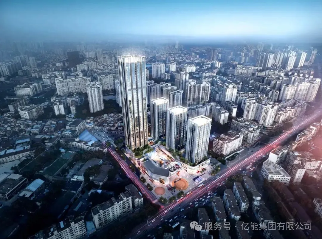 電力“滿格”！178米天際地標(biāo)亮燈，華新廣場二期送電成功